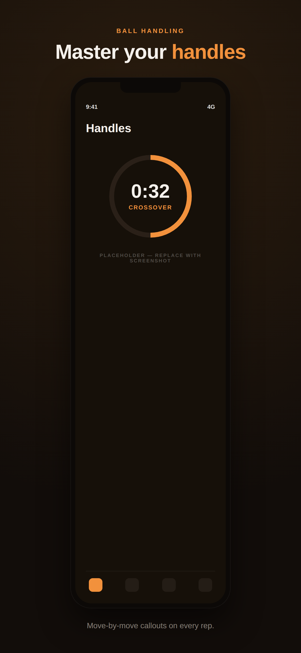 Handles timer with spoken move callouts